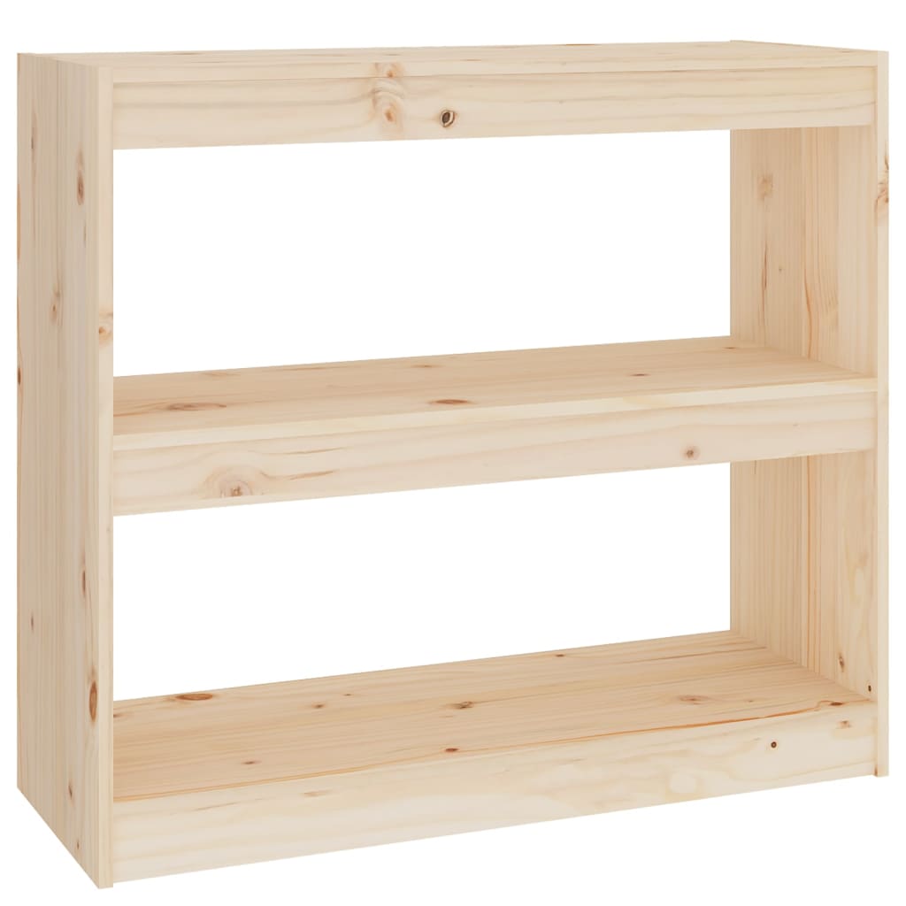 NNEVL Book Cabinet/Room Divider 80x30x71.5 cm Solid Wood Pine-1