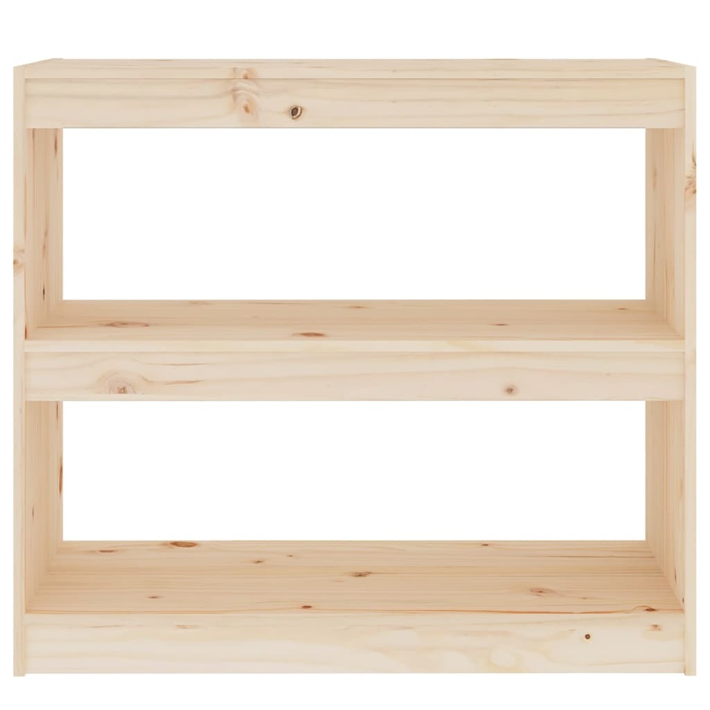 NNEVL Book Cabinet/Room Divider 80x30x71.5 cm Solid Wood Pine-4