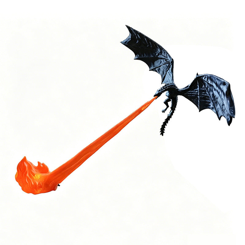 Fire Breathing Dragon Bookshelf Nook Light 3D Printed Flying Dragon Shelf Decor Lover Gift For Halloween Indoor Table Display Decoration Ornaments